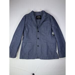 NWT Express Men's Blue Chambray Sports Coat Size XL